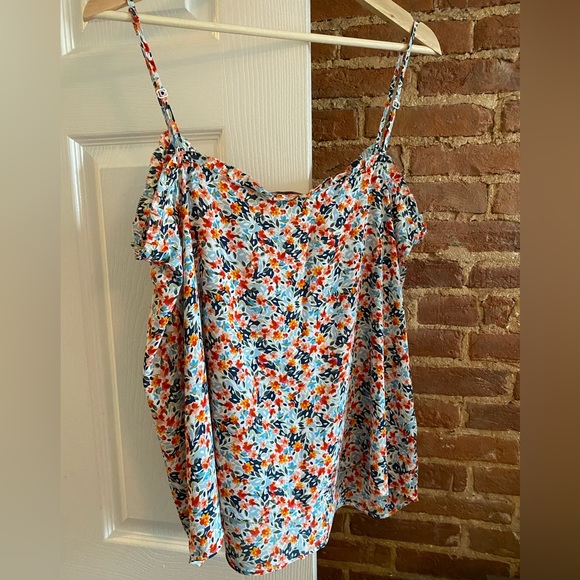 Loft Floral Ruffle Cami - New with Tags - Picture 6 of 7